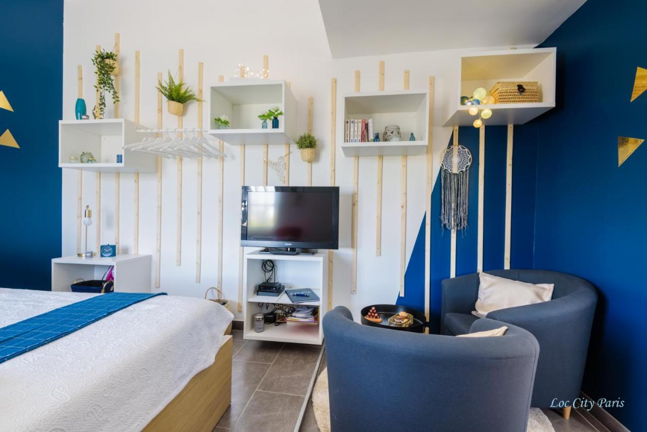 Studio Bleu - Parc Asterix - Mer De Sable - Villepinte - Aeroport Cdg Vemars ภายนอก รูปภาพ